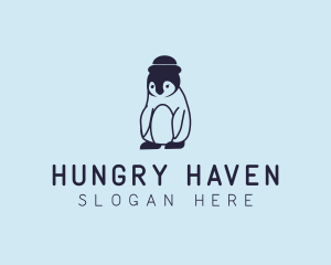 Baby Penguin Animal logo design