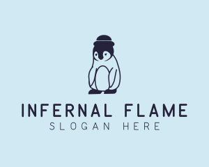 Baby Penguin Animal logo design