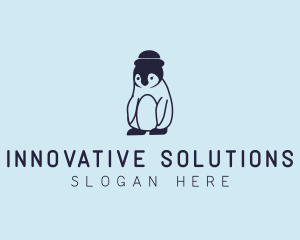 Baby Penguin Animal logo design