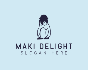 Baby Penguin Animal logo design