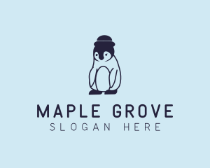 Baby Penguin Animal logo design