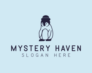 Baby Penguin Animal logo design