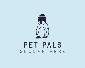 Baby Penguin Animal logo design