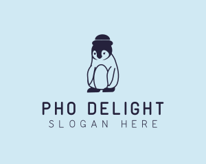 Baby Penguin Animal logo design