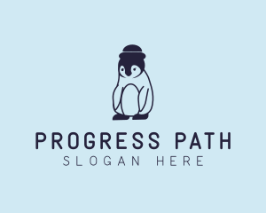 Baby Penguin Animal logo design