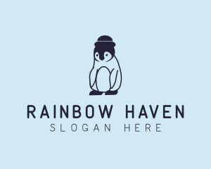 Baby Penguin Animal logo design