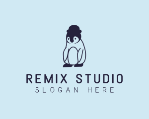 Baby Penguin Animal logo design