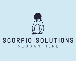 Baby Penguin Animal logo design