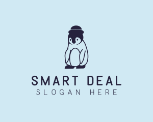 Baby Penguin Animal logo design