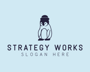 Baby Penguin Animal logo design