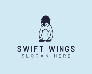 Baby Penguin Animal logo design