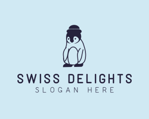 Baby Penguin Animal logo design