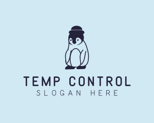 Baby Penguin Animal logo design