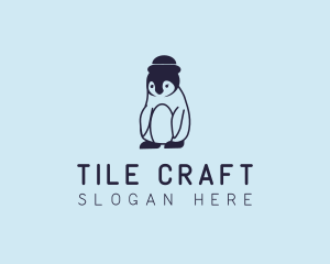 Baby Penguin Animal logo design