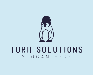 Baby Penguin Animal logo design