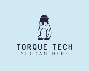 Baby Penguin Animal logo design