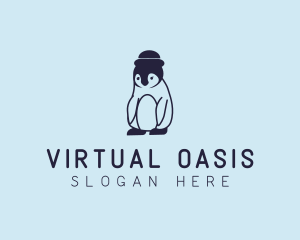 Baby Penguin Animal logo design