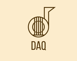 Entertainment - Letter D Guitar logo design