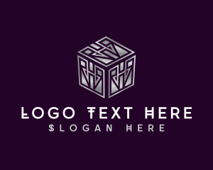3d - Digital Cube Box logo design