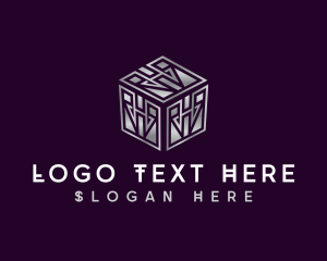 Geometric - Digital Cube Box logo design