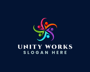 Cooperation - Volunteer Community Star logo design