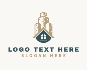 Condominium - Home Building Property logo design
