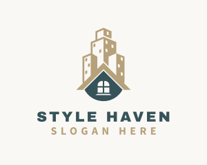 Hostel - Home Building Property logo design
