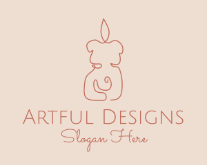 Candle Home Decor logo design