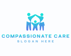 Caring - Family Parenting Support logo design