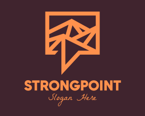 Orange - Orange Mountain Chat logo design