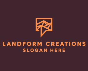 Orange Mountain Chat logo design