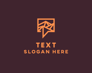 Orange Mountain Chat logo design