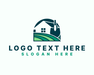 Spade - Shovel House Landscaping logo design