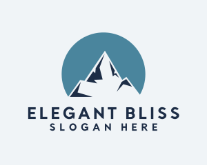 Mountain Climbing - Mountain Summit Travel logo design