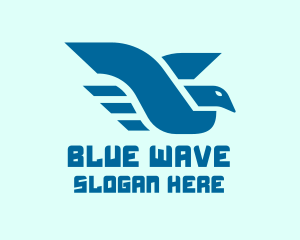 Blue - Blue Flying Bird logo design