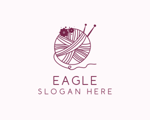 Floral Yarn Thread Sewing  Logo