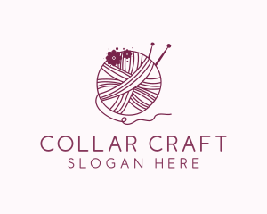 Floral Yarn Thread Sewing  logo design