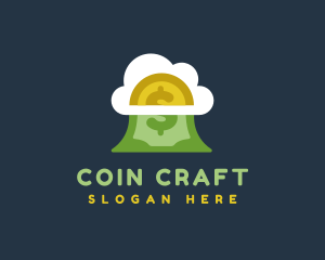 Coin - Cloud Money Coin logo design