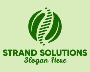 Strand - Environmental Science Leaves logo design