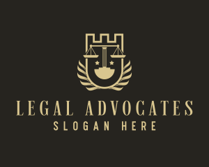 Court Justice Scale  logo design