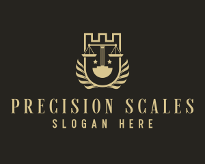 Court Justice Scale  logo design