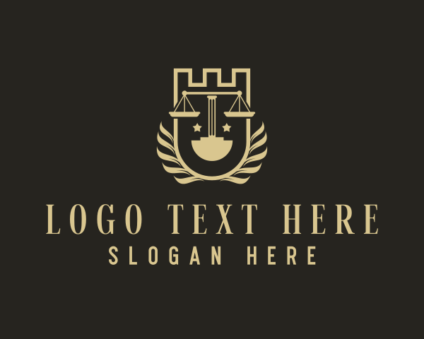Court - Court Justice Scale logo design