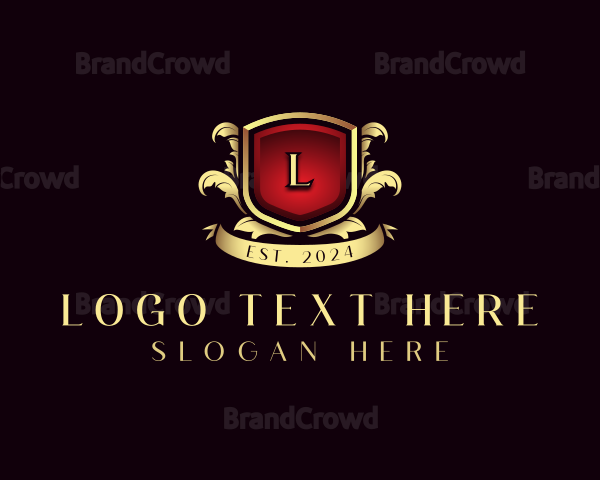 Luxury Shield Insignia Logo