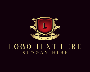 Leaf - Luxury Shield Insignia logo design