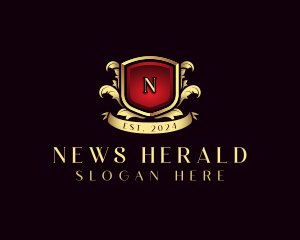 Herald - Luxury Shield Insignia logo design