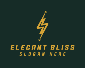 Classic - Energy Lightning Circuit logo design