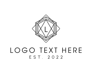 Pretty - Art Deco Diamond logo design
