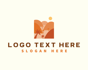 Mayon Volcano - Outdoor Landscape Hills logo design