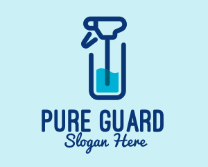 Disinfectant - Disinfection Spray Bottle logo design