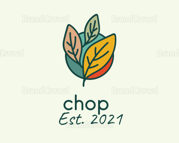 Colorful Leaf Gardening Logo